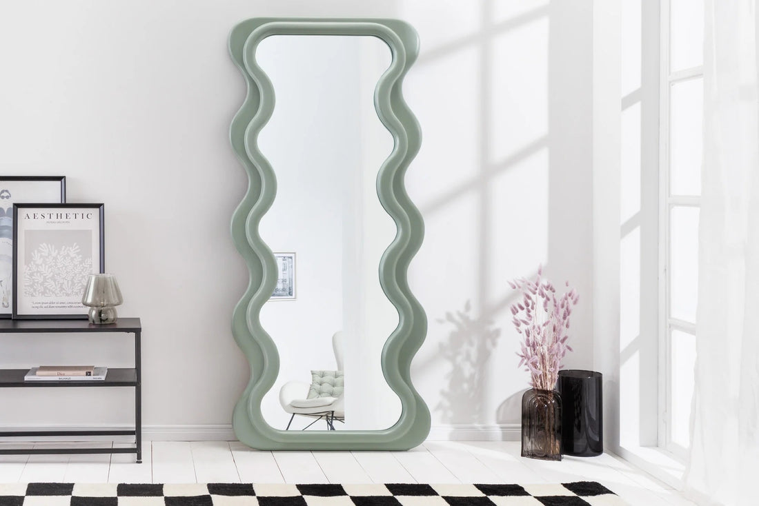 Wall Mirror Curvy 160cm Green