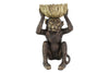 Decoration Figure Monkey 48cm Polyresin Black Gold