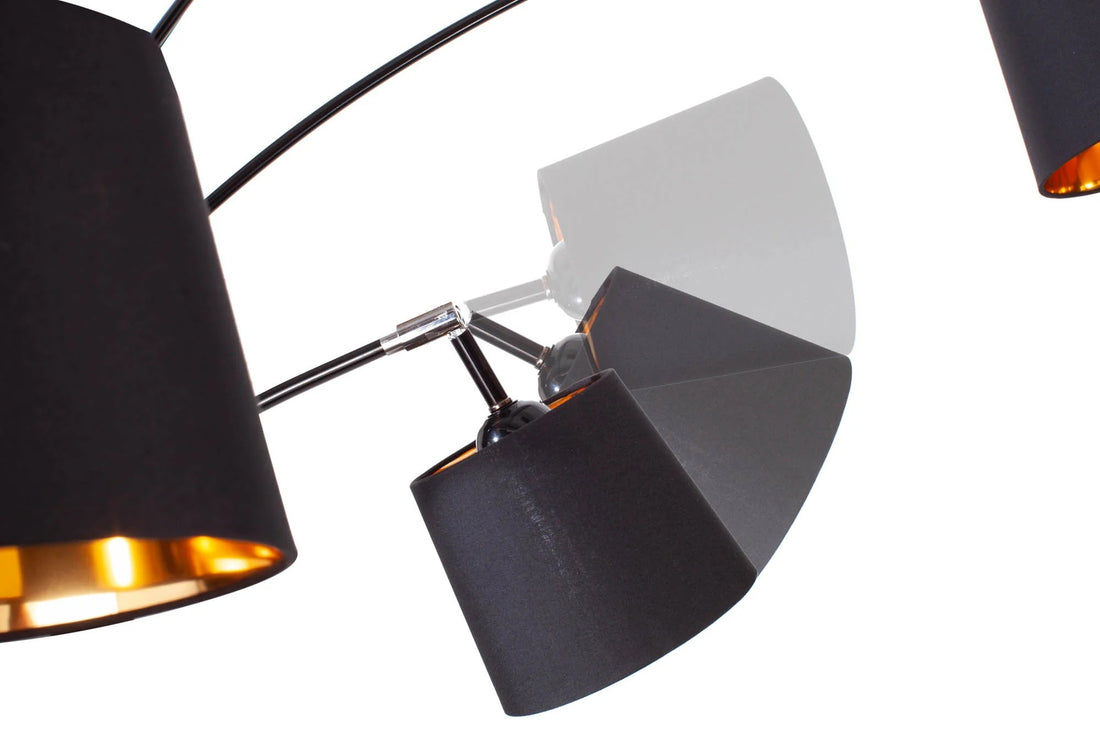 Floor Lamp Levels 205cm Metal Black