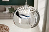 Hanging Lamp Chrome Ball 32cm Metal Silver