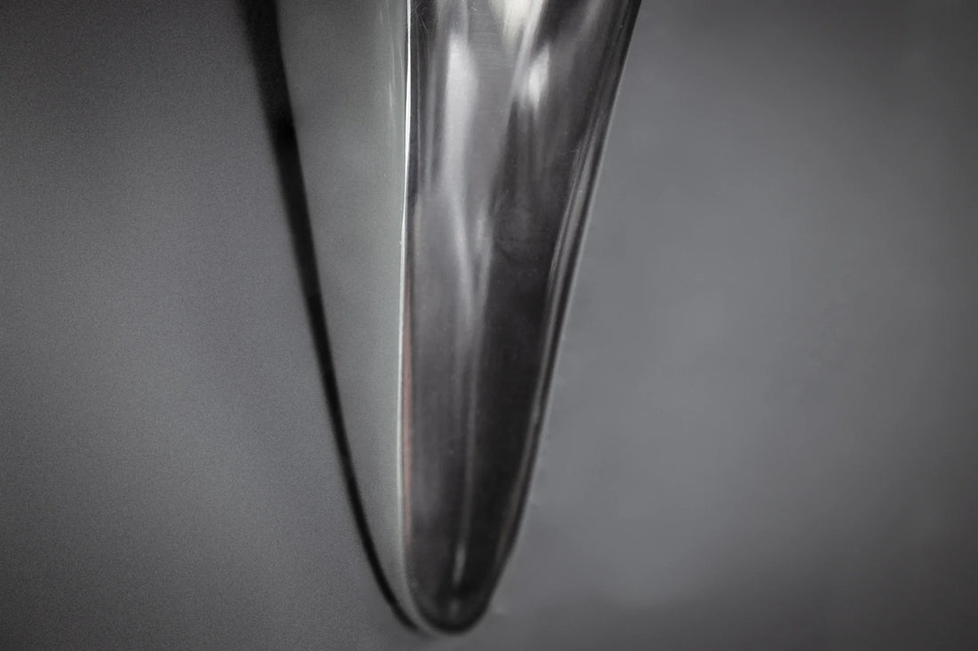 Decorative Bull Horns Texas 100cm Metal Chrome