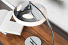 Table Lamp Luna Logo 45cm Metal Silver