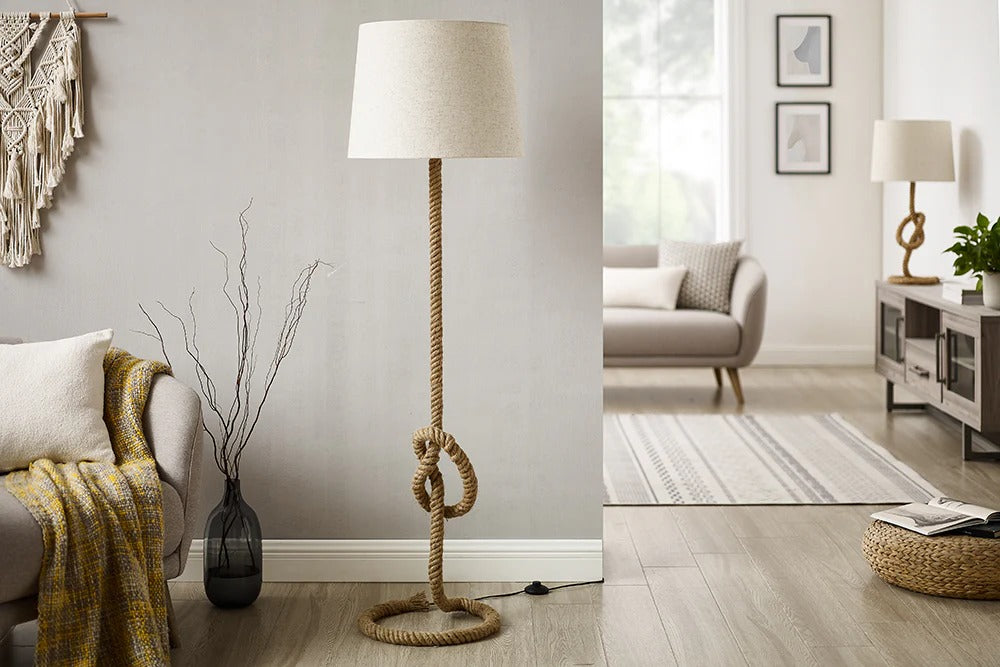 Floor Lamp Seven Seas 156cm Rope Natural