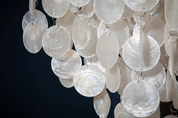 Hanging Lamp Shell Reflections 80cm White