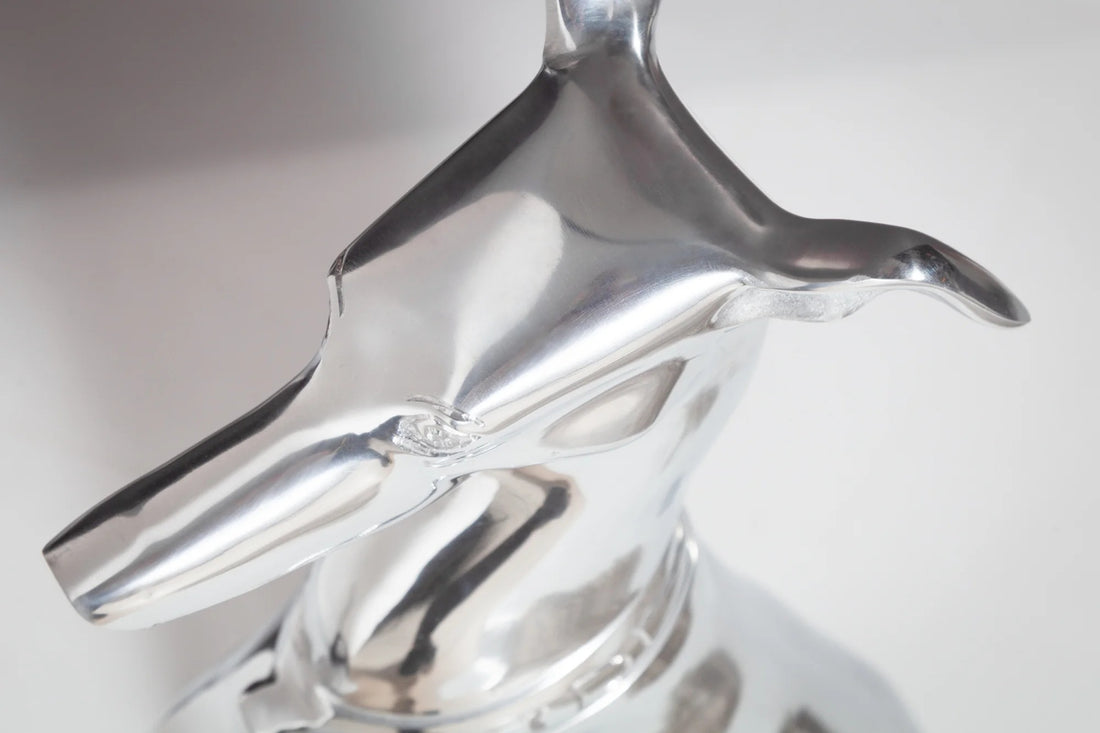 Figure Greyhound 69cm Metal Silver