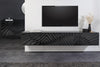Floating TV Stand Fossil 200cm Mango Wood Black