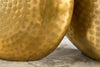 Set Of 2 Vases Oriental 30cm/40cm Metal Gold