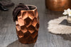 Round Side Table Organic Orient 46cm Metal Copper