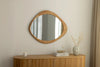 Wall Mirror Organic 89cm Oak Look