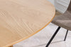 Round Dining Table Yoko 120cm Oak Wood Natural