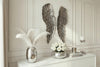 Wall Decoration Fallen Angel 65cm Metal Silver