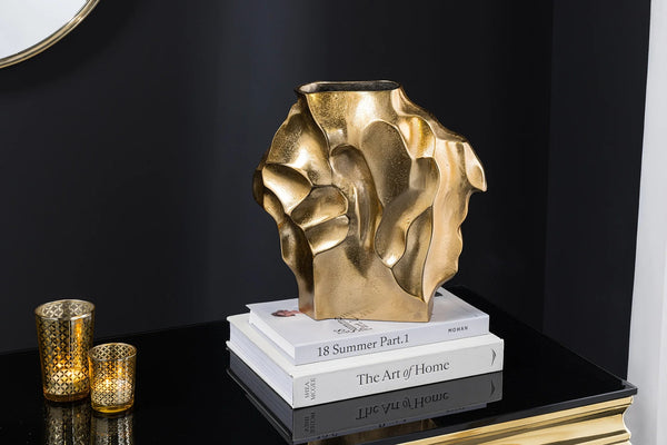 Decorative Vase Flux 25cm Metal Gold