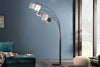Floor Lamp Levels 205cm Metal Black Grey