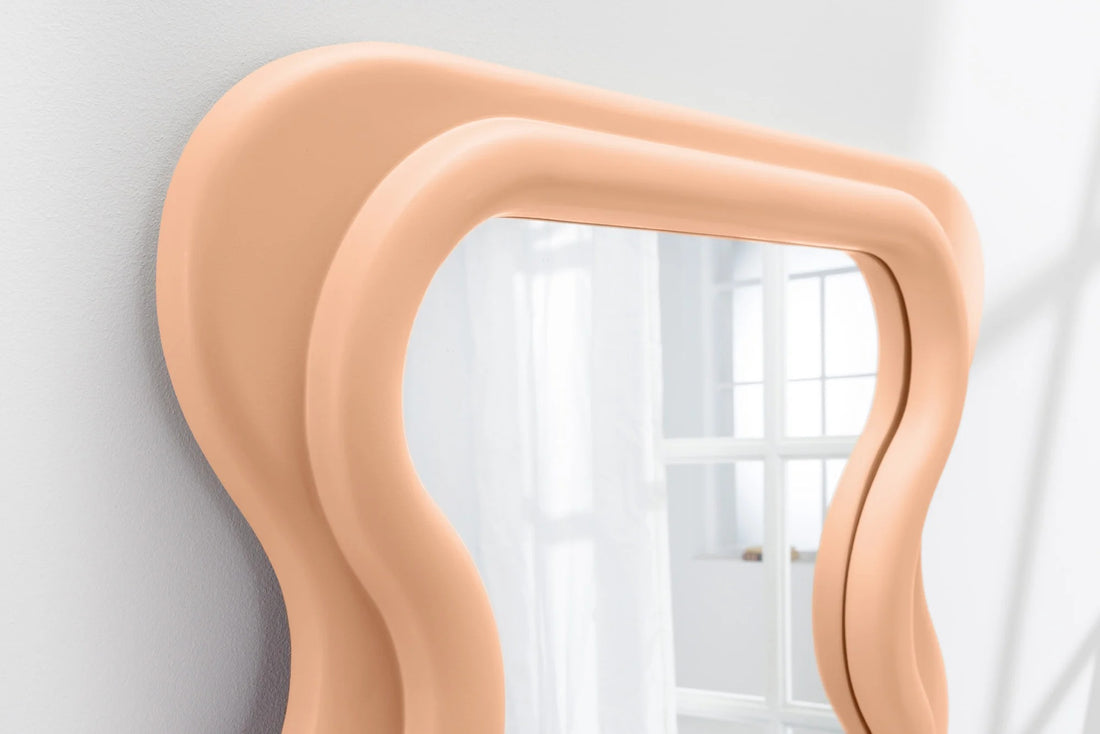 Wall Mirror Curvy 160cm Apricot