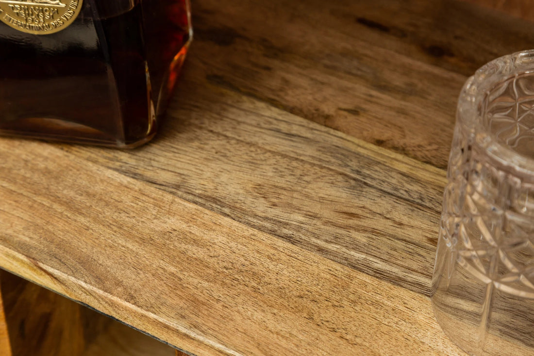 Bar Cabinet Angel 95cm Mango Wood Black