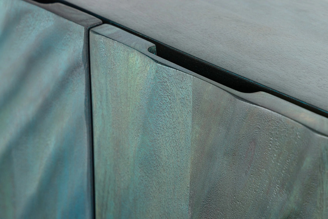 Sideboard Fossil 177cm Mango Wood Turquoise
