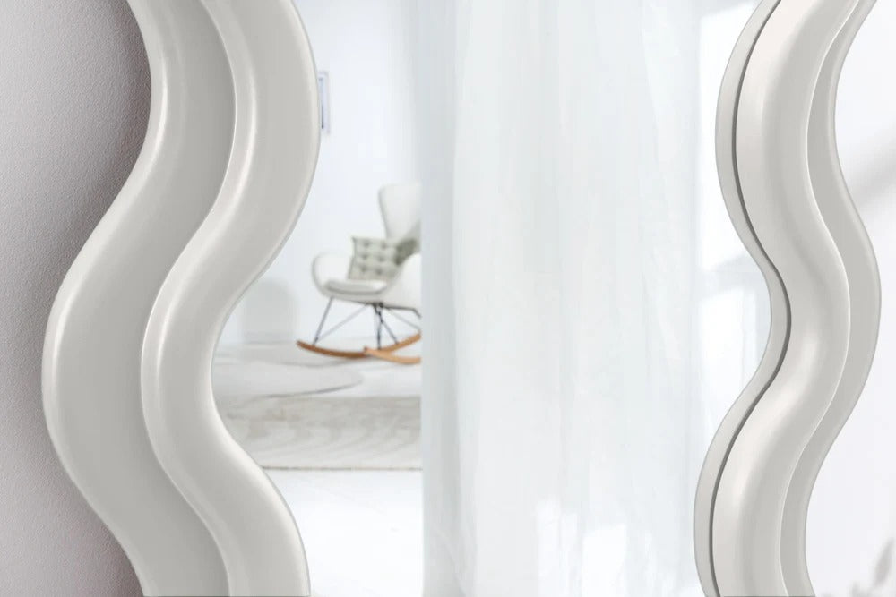 Wall Mirror Curvy 160cm White