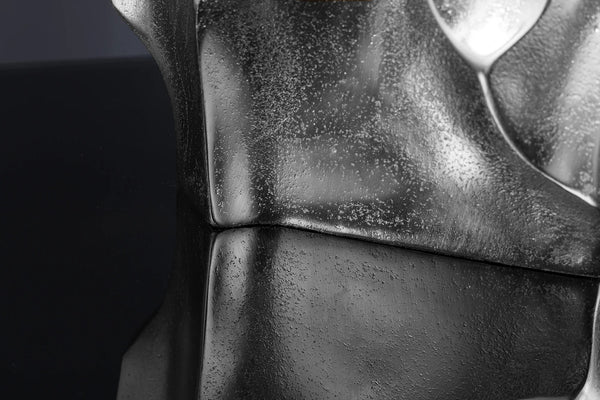 Vase Liquid 30cm Metal Silver