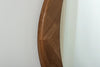Wall Mirror Organic 65cm Walnut Look Brown