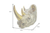Wall Decoration Rhino 39cm Polyresin Gold