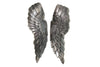 Wall Decoration Fallen Angel 65cm Metal Silver