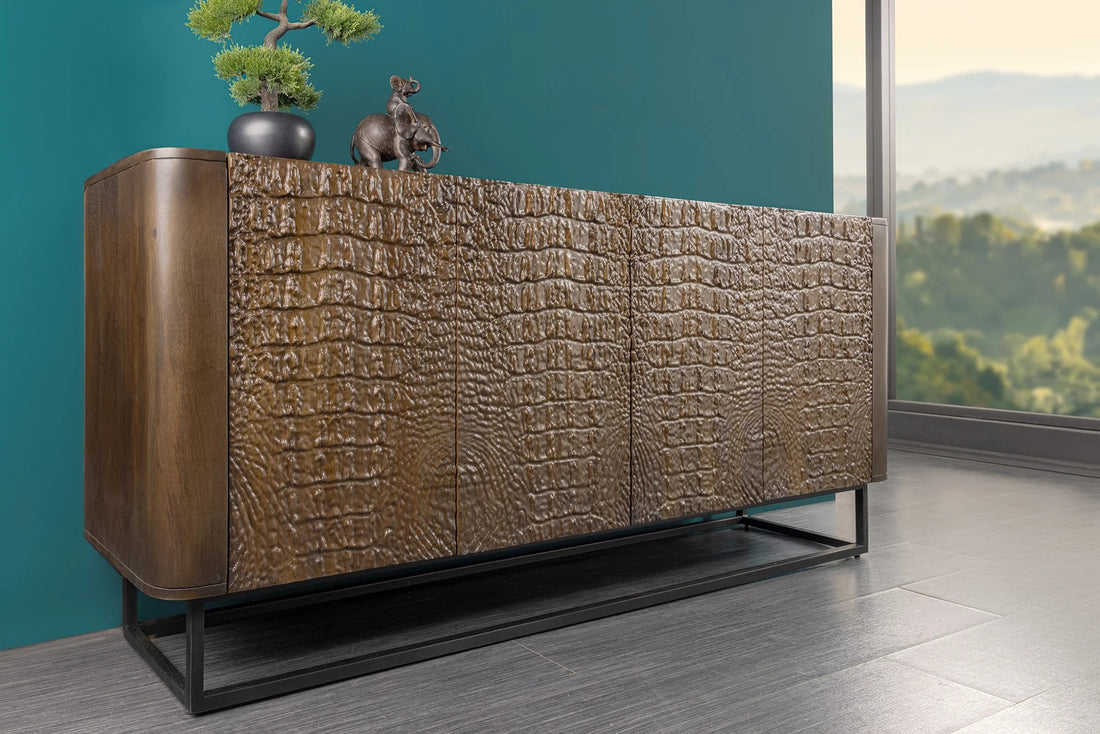 Sideboard Croco 177cm Mango Wood Brown