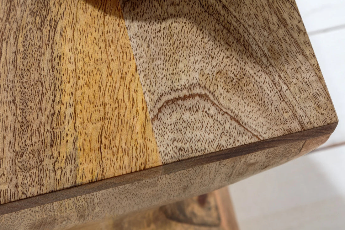 Side Table Twist 45cm Mango Wood Natural