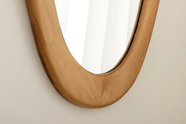 Wall Mirror Organic 122cm Oak Look