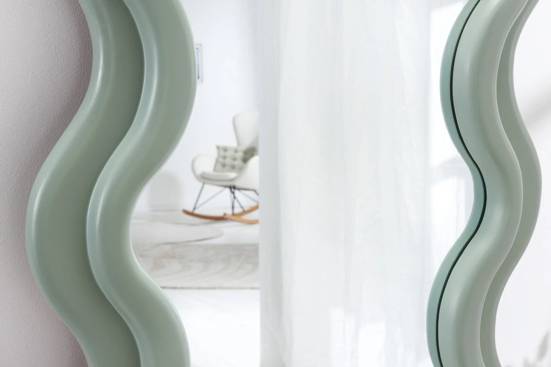 Wall Mirror Curvy 160cm Green