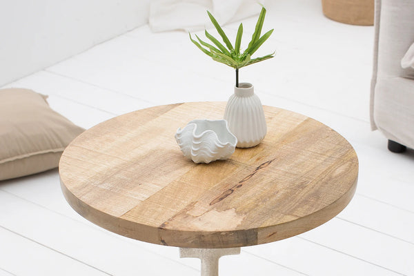 Round Side Table Captain 56cm Mango Wood Natural