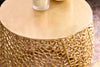 Set Of 2 Round Nesting Coffee Tables Ambrosia 35cm/45cm Metal Gold