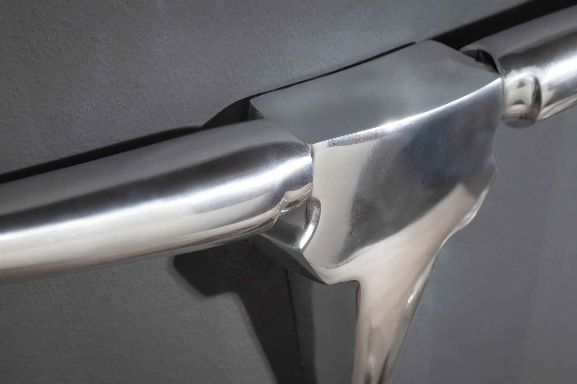 Decorative Bull Horns Texas 75cm Metal Chrome