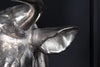 Decorative Bull Head Torero 65cm Metal Silver