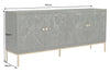 Sideboard Peacock 175cm Mango Wood Green