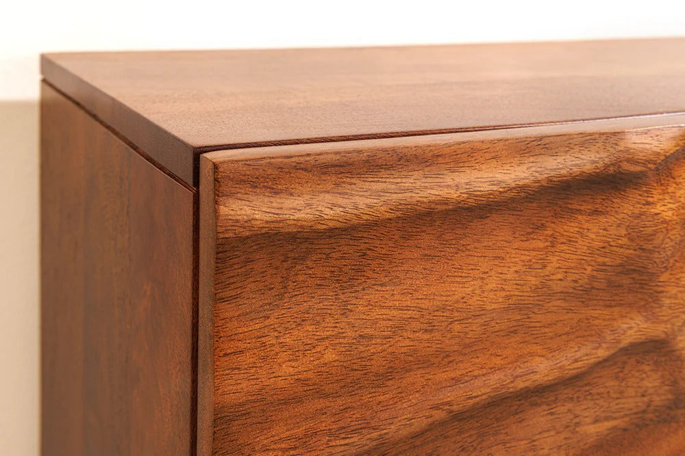 Floating TV Stand Fossil 200cm Mango Wood Brown