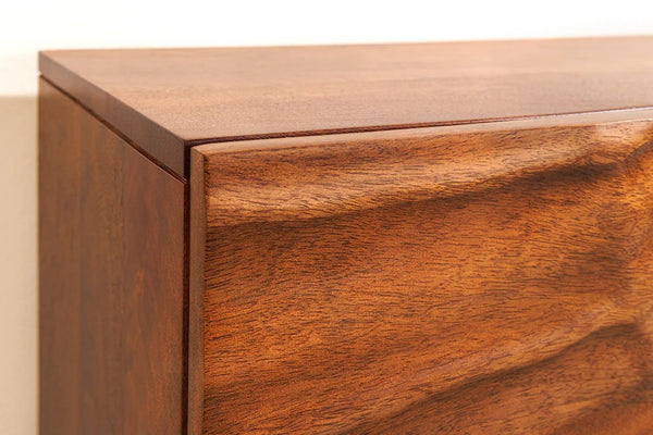 Floating TV Stand Fossil 200cm Mango Wood Brown