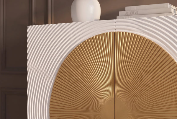 Cabinet Aurum 120cm Mango Wood White