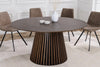 Round Dining Table Yoko 140cm Oak Wood Brown