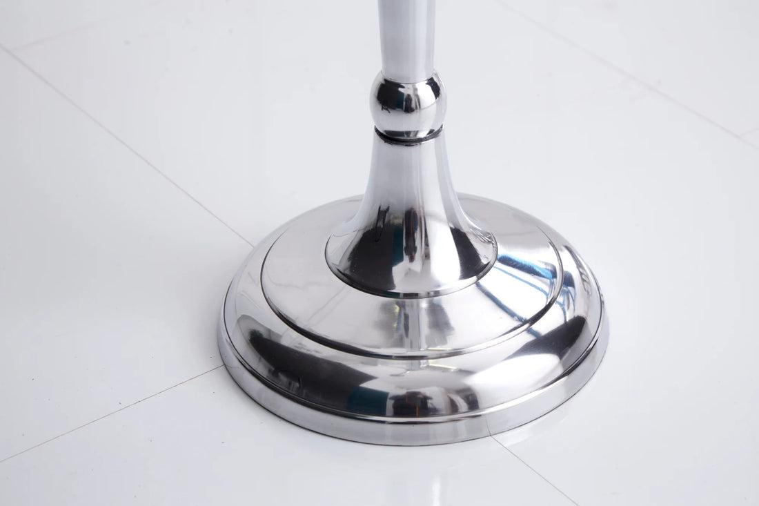 Five-Arm Candlestick Baroque 120cm Metal Silver