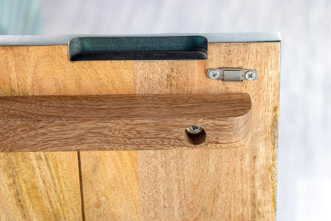 Sideboard Fossil 177cm Mango Wood Turquoise