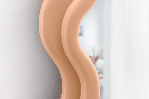 Wall Mirror Curvy 160cm Apricot