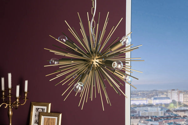 Hanging Lamp Sunlight 50cm Metal Gold