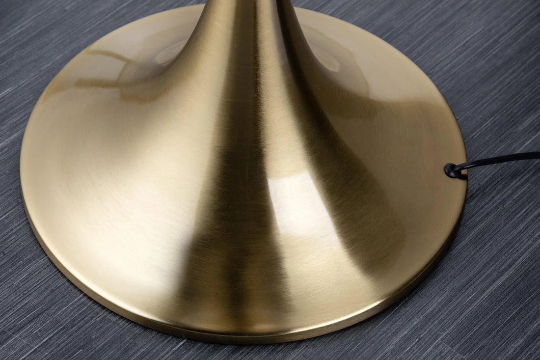 Floor Lamp Lucie 160cm Metal Gold Shade Black