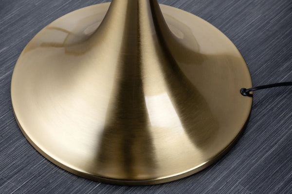 Floor Lamp Lucie 160cm Metal Gold Shade Black