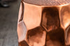 Round Side Table Organic Orient 46cm Metal Copper