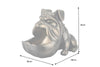Decoration Sculpture Bulldog 29cm Polyresin Bronze