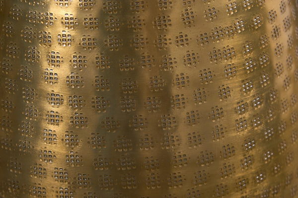 Vase Organic Orient 50cm Hammered Metal Gold