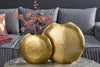 Set Of 2 Vases Oriental 30cm/40cm Metal Gold