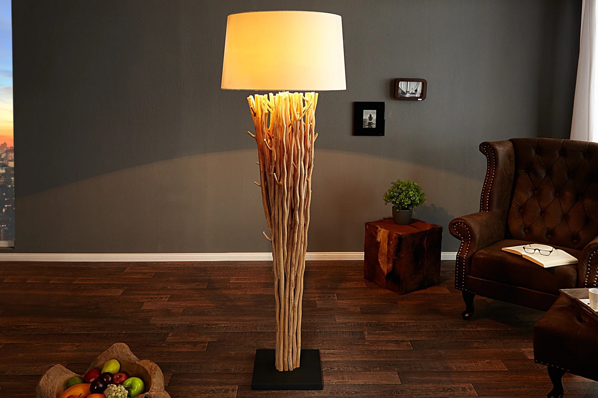 Floor Lamp Euphoria 180cm Driftwood White