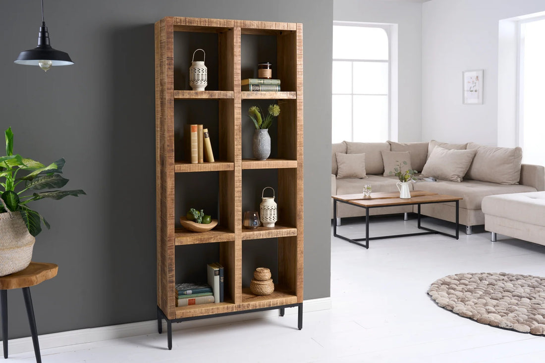 Shelf Rack Blacksmith 176x80cm Mango Wood Natural